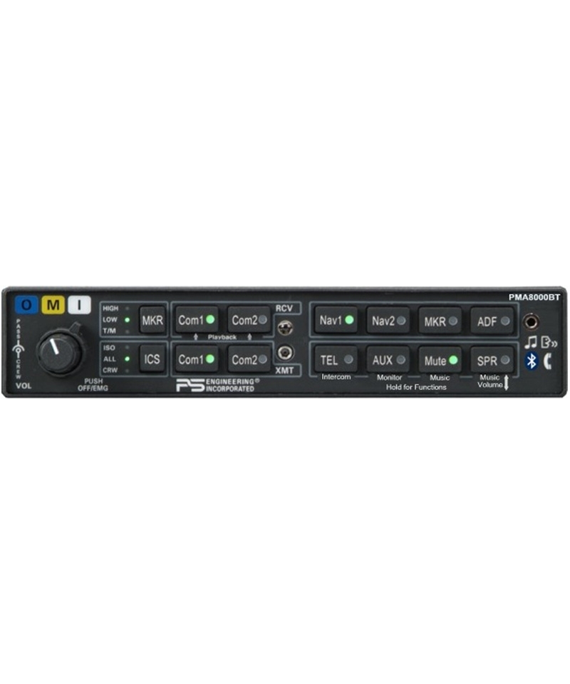 PS Engineering PMA8000BT - 6-Platz Intercom mit Bluetooth-Funktion PS Engineering PMA8000BT - 6-Platz Intercom mit Bluetooth-Funktion