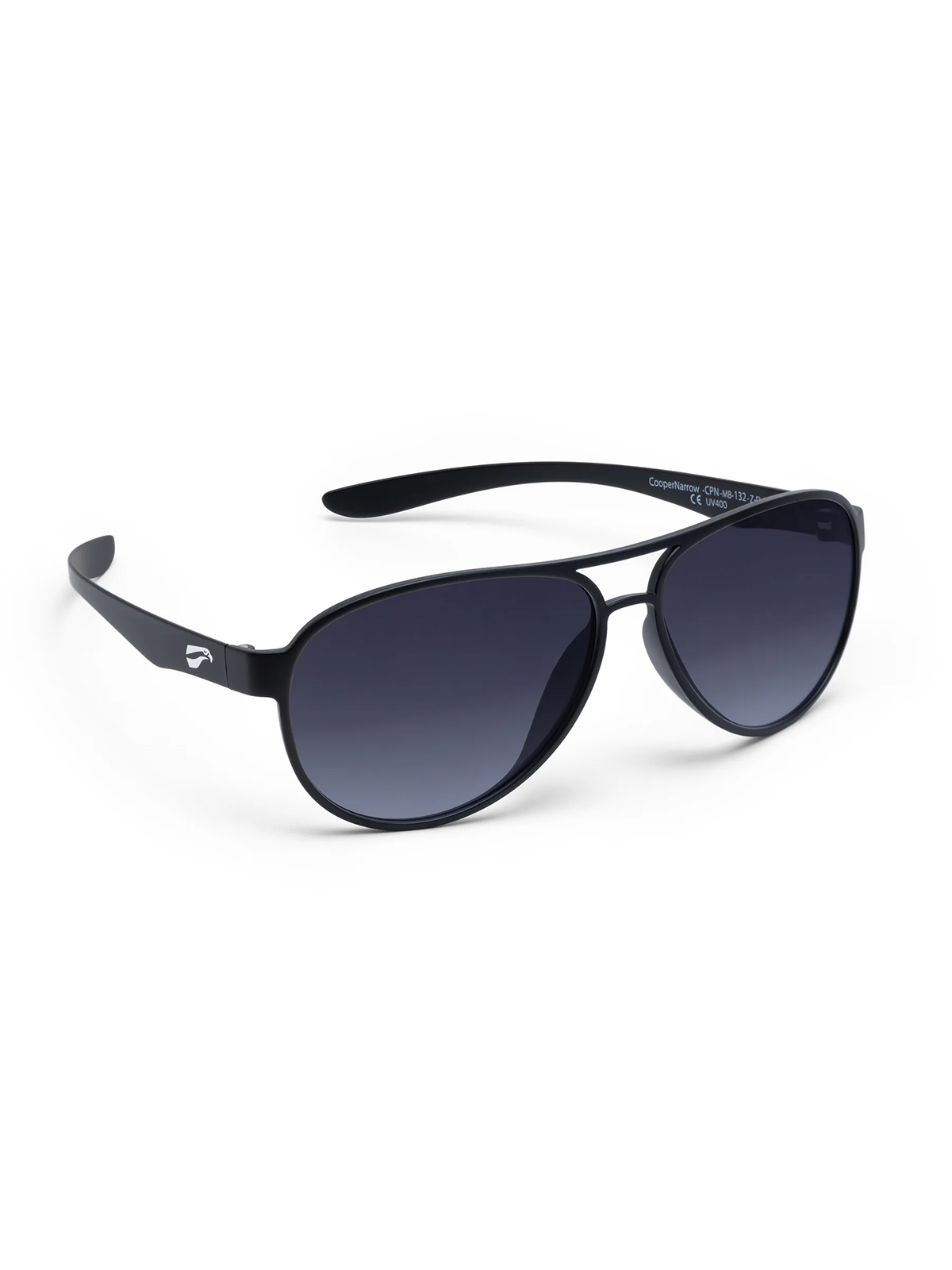 Flying Eyes Sonnenbrille Cooper Narrow - Gestell matt schwarz, Linsen grau (Verlauf)