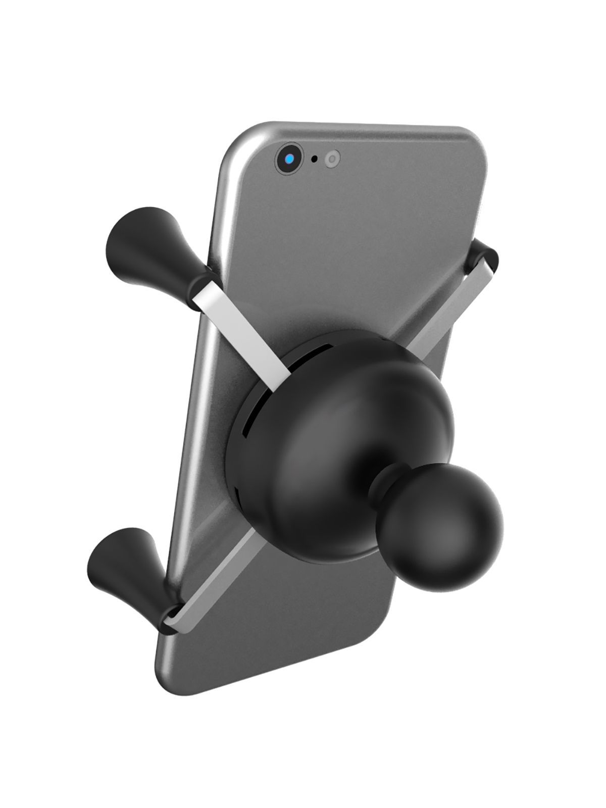 RAM Mounts X-Grip Saugfuss-Halterung für Smartphones bis 82,6 mm Breits - B-Kugel (1 Zoll), mittlerer Verbindungsarm