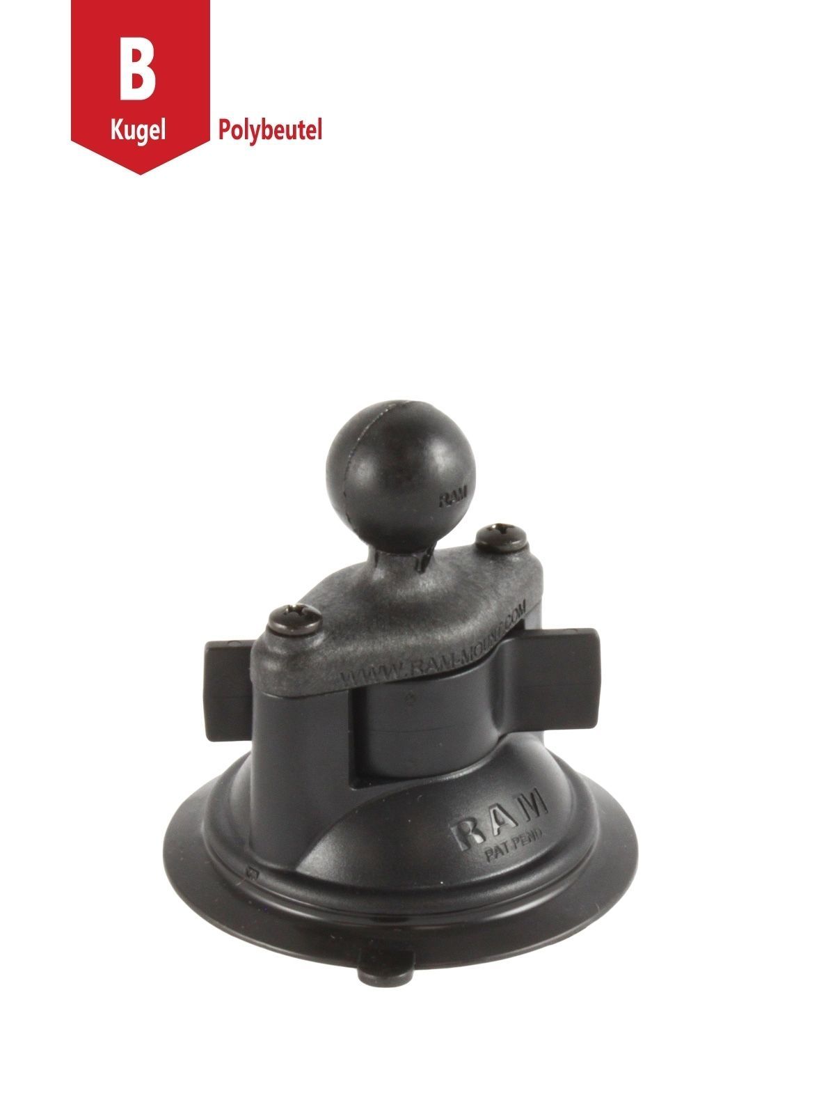 UNPKD 3.3" DIA. SUCT CUP W 1" PLAS BALL