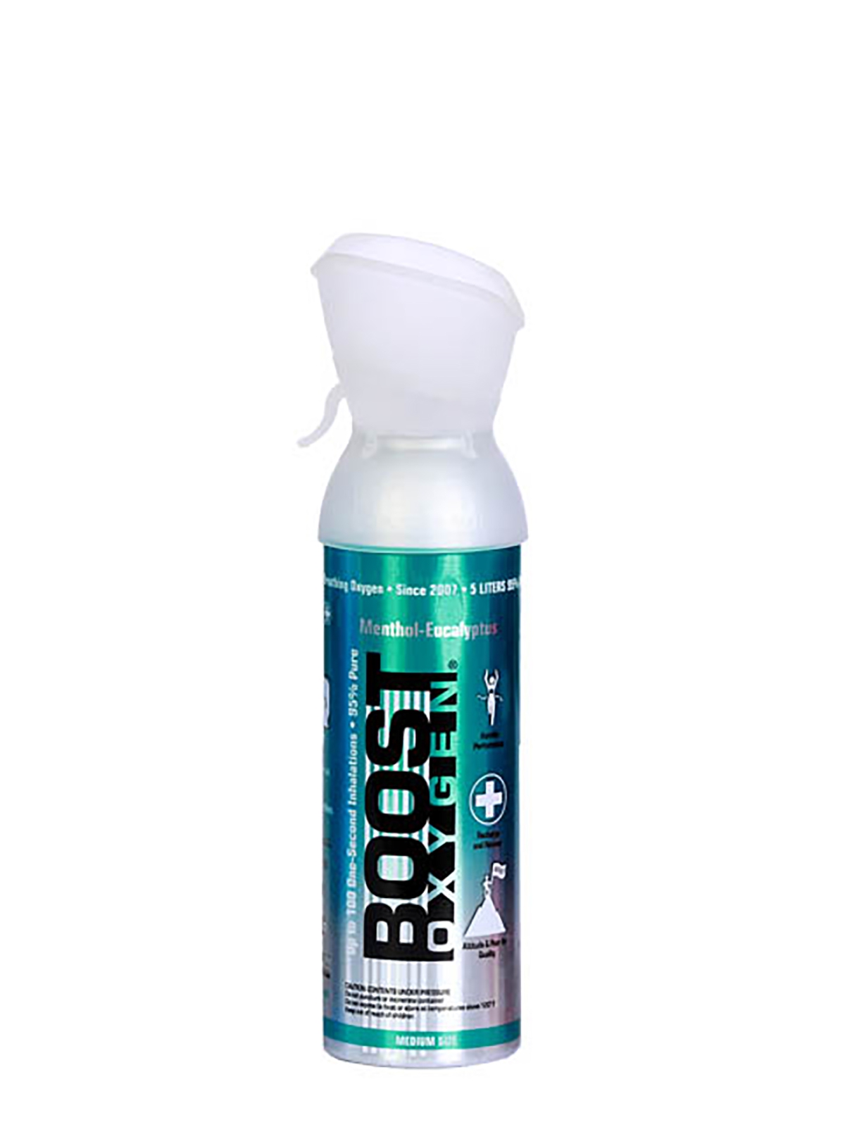 Boost Oxygen Eucalyptus - 95% pure oxygen with taste, 5 liters can