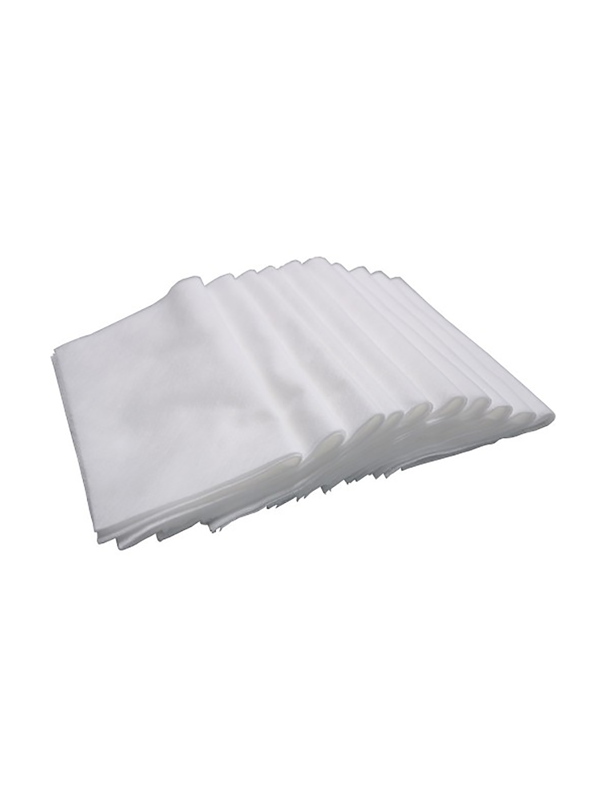 ROTWEISS Fleece Cloth - white, 12.6" x 15", Pack of 10