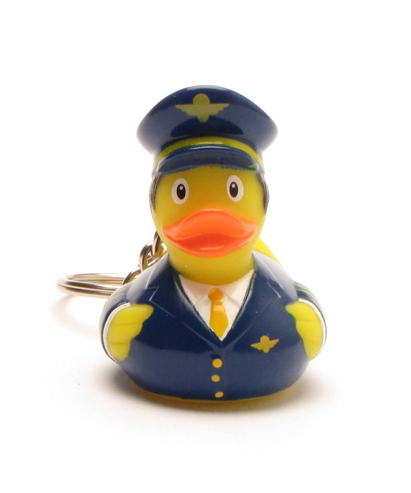 Schlüsselanhänger Rubber Duck Pilot