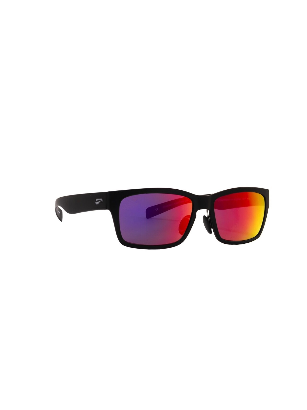 Flying Eyes Sunglasses Kingfisher - Glossy Black Frame, Mirrored Sunset Lenses
