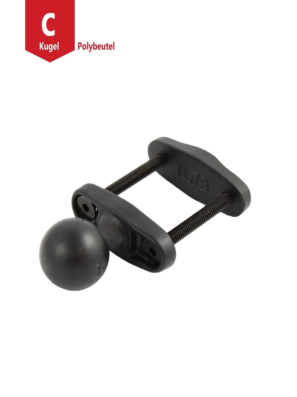 UNPK RAM CLAMP BASE W/BALL 1.7 MAX WIDTH
