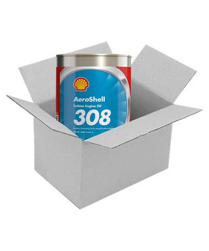 AeroShell Turbine Oil 308 - Box (24x 1 AQ Cans, US