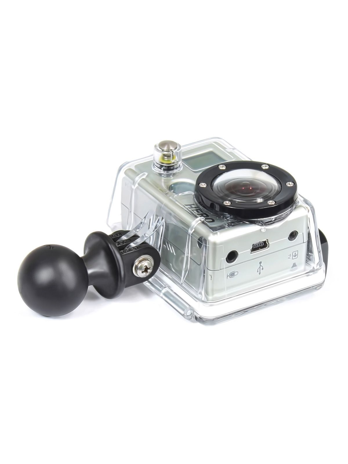 RAM MOUNTS Camera Adapter with 1" Ball - for GoPro Hero / Garmin VIRB, VIRB X, VIRB Ultra