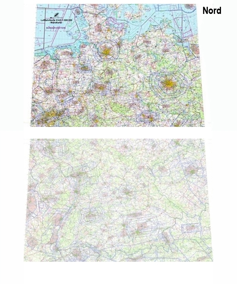 Wall Chart ICAO Germany - North, laminated, unfolded, 1:500,000, 2024