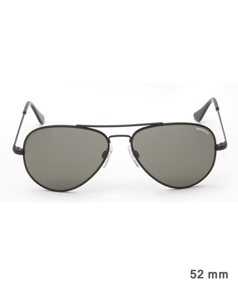 Randolph Concorde Größe 52 (klein) - schwarzer Rahmen, Gläser grau, Golfbügel Randolph Concorde Größe 52 (klein) - schwarzer Rahmen, Gläser grau, Golfbügel