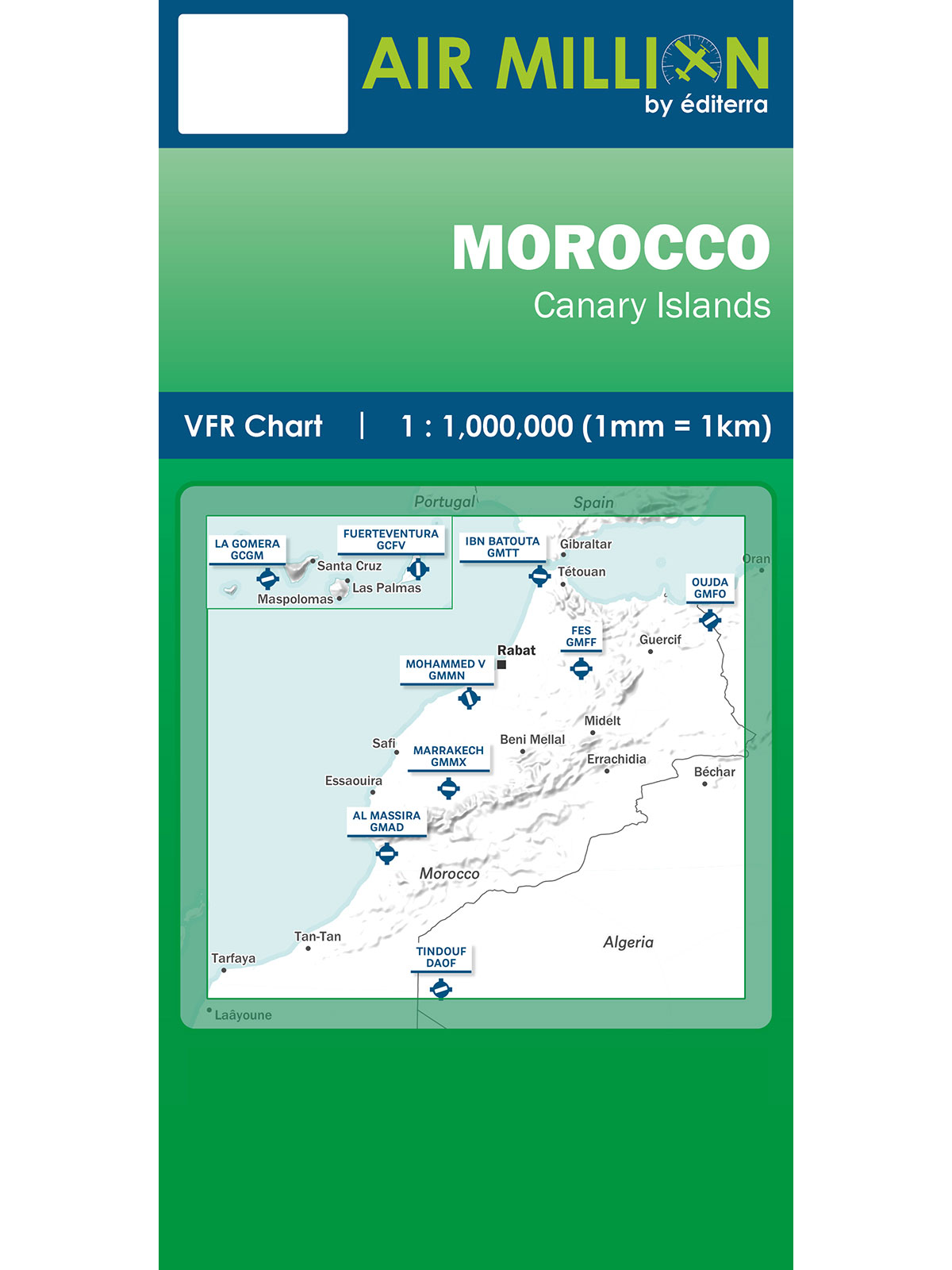 Morocco & Canary Islands - Air Million VFR Chart 1:1.000.000, folded