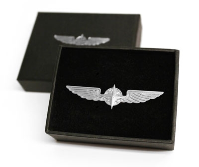 Pilot Wings - Pin, silver-coloured