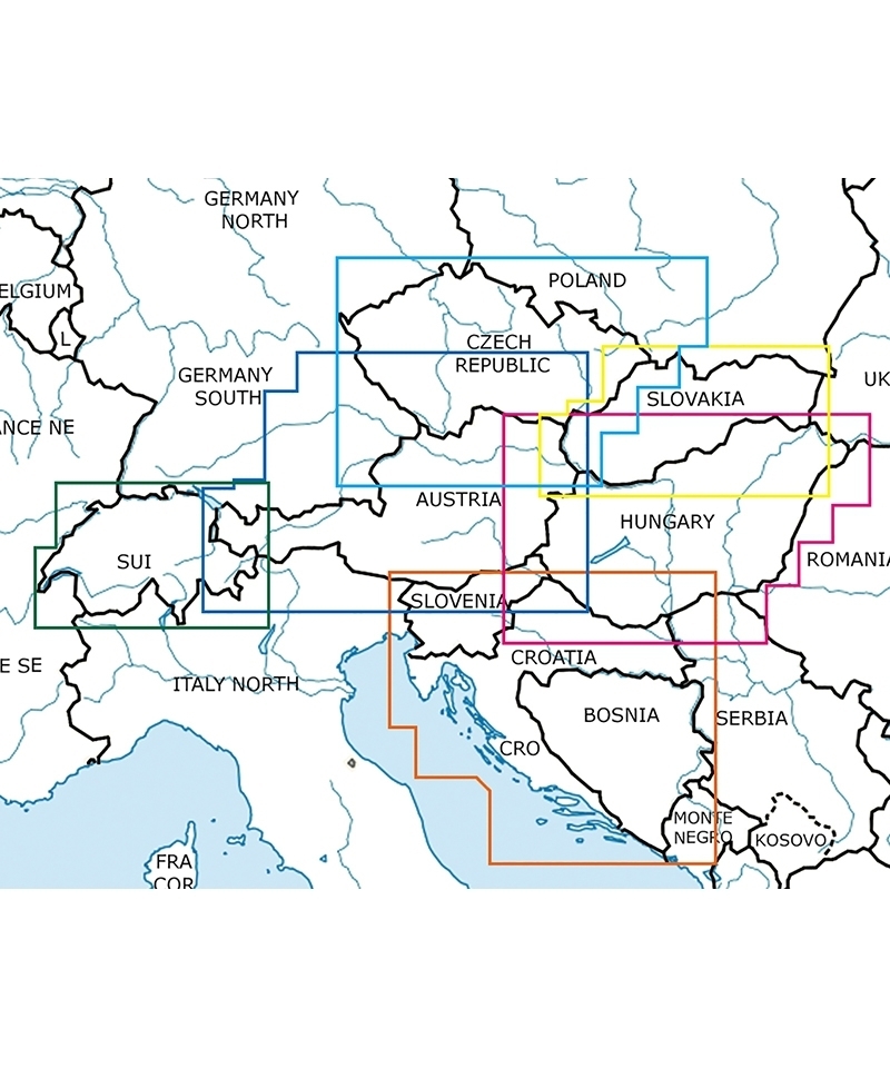 Schweiz - Rogers Data VFR Karte, 1:500.000, laminiert, gefaltet, 2023