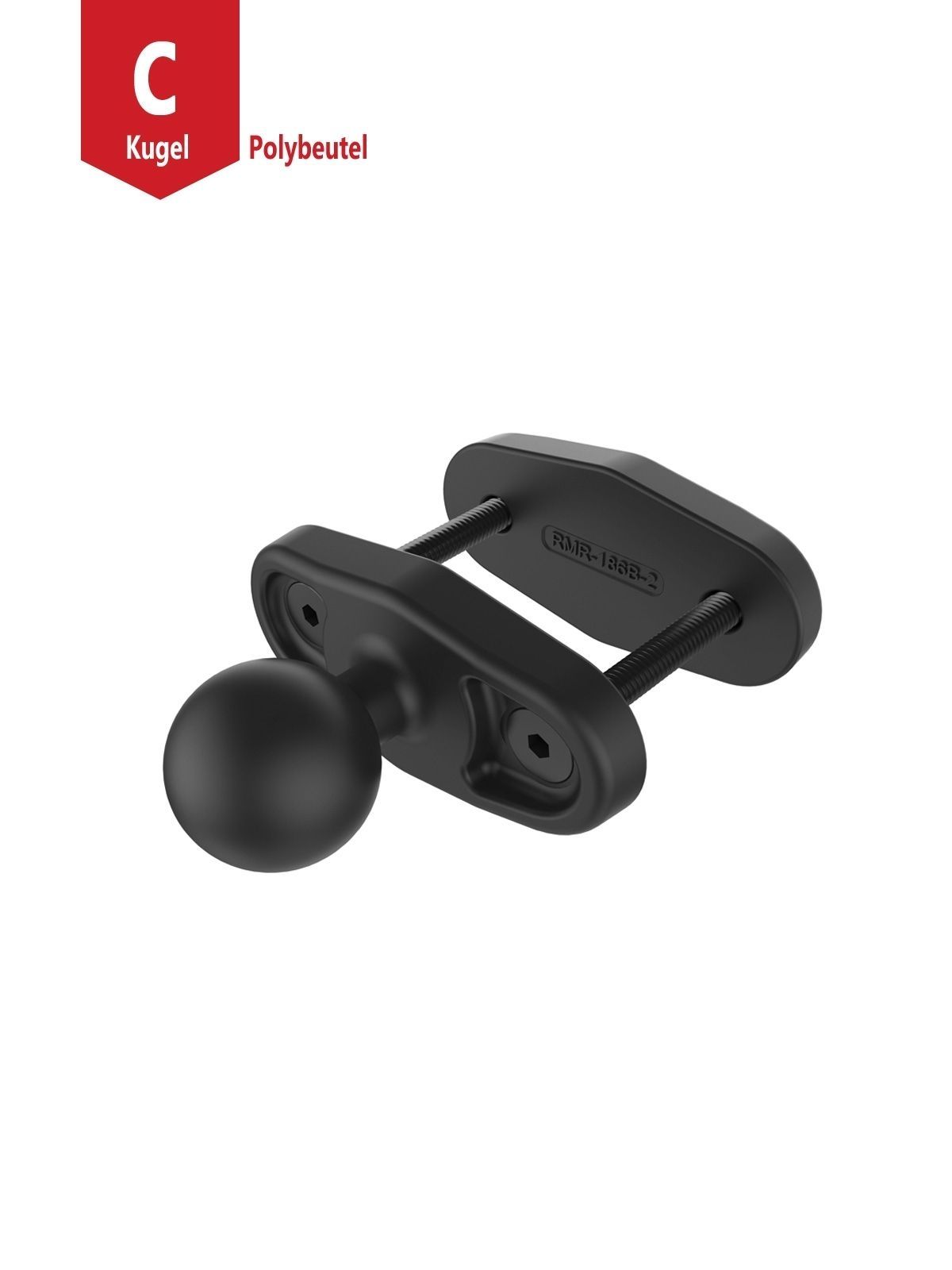 UNPK RAM CLAMP BASE W/BALL 2 MAX WIDTH