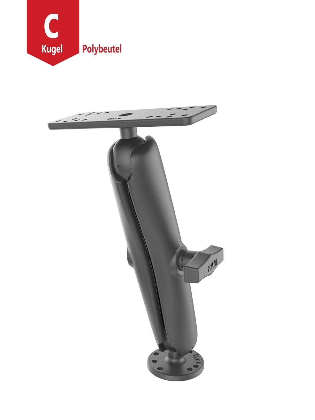 RAM MOUNT W/ 1.5" BALLS & D LENGTH ARMS
