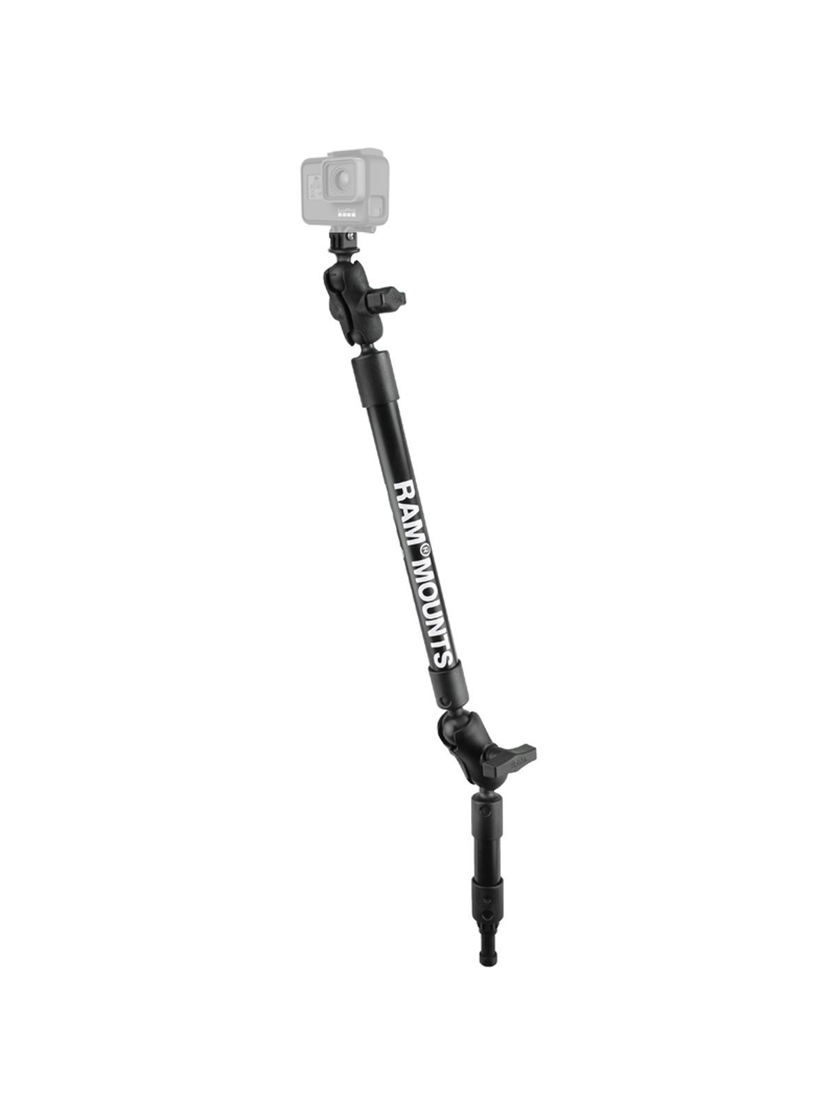 RAM 4 & 12 LNG ARM POST SPLINE W/ GOPRO
