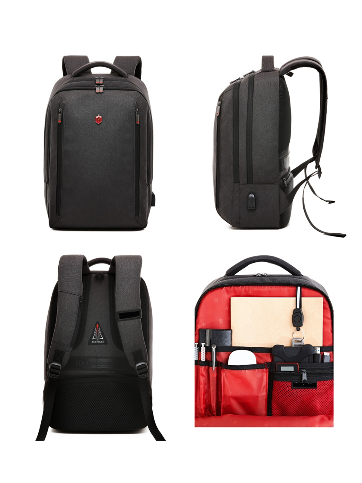 Business Formal Classic 2 Rucksack - dunkelgrau, 20,7 Liter Volumen, 15,6 Zoll Laptops geeignet