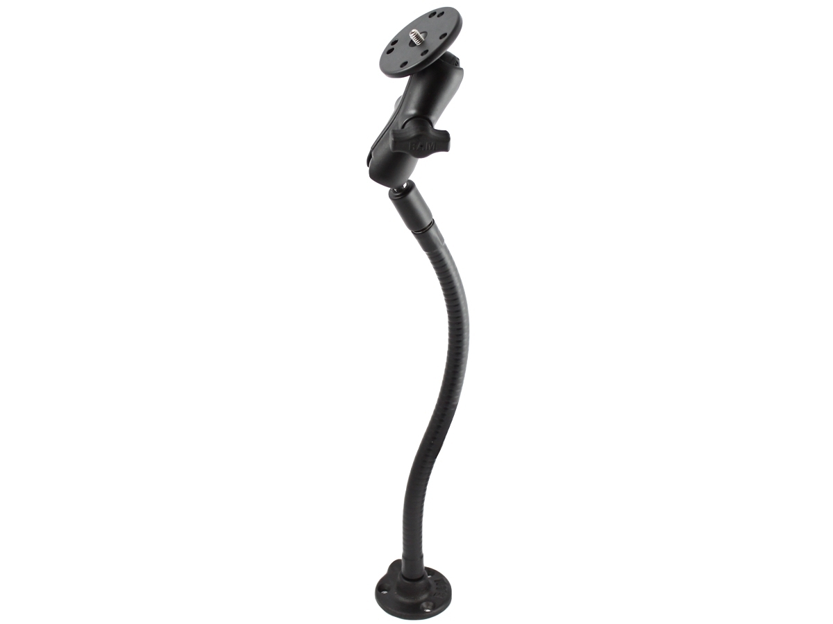 RAM W/12"FLEX 90 DEG.BASE DBL.ARM BASE