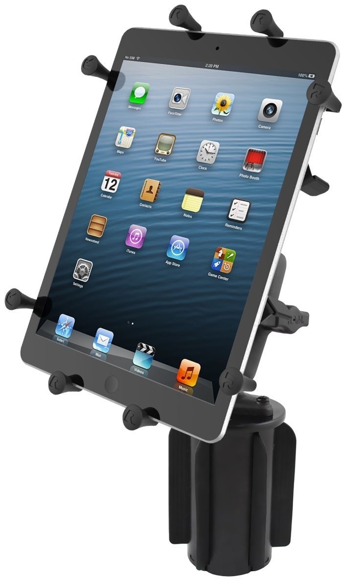 RAM Mounts X-Grip® with RAM-A-CAN™ II Cup Holder Mount for 9"-11" Tablets