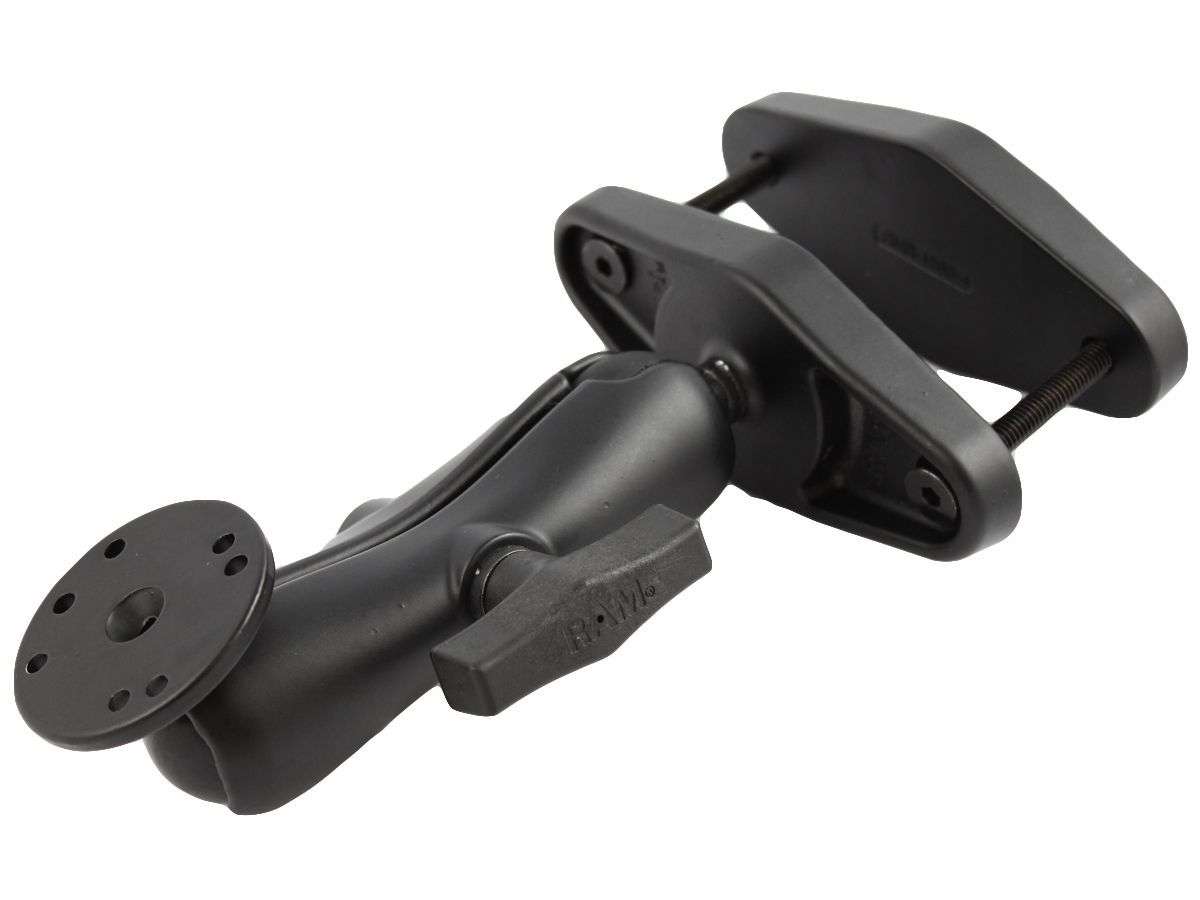 RAM 4" SQUARE RAIL MOUNT WITH ROUND BASE