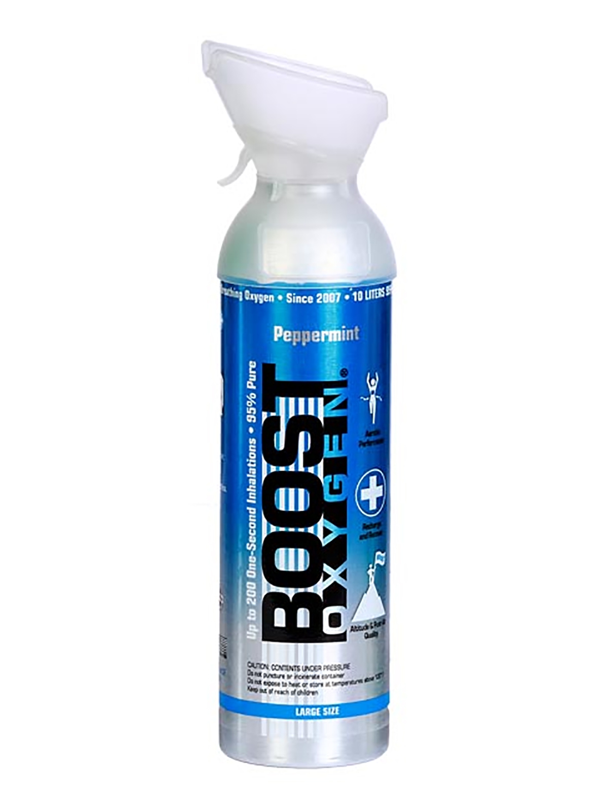 Boost Oxygen Peppermint - 95% pure oxygen with taste, 9 liters can