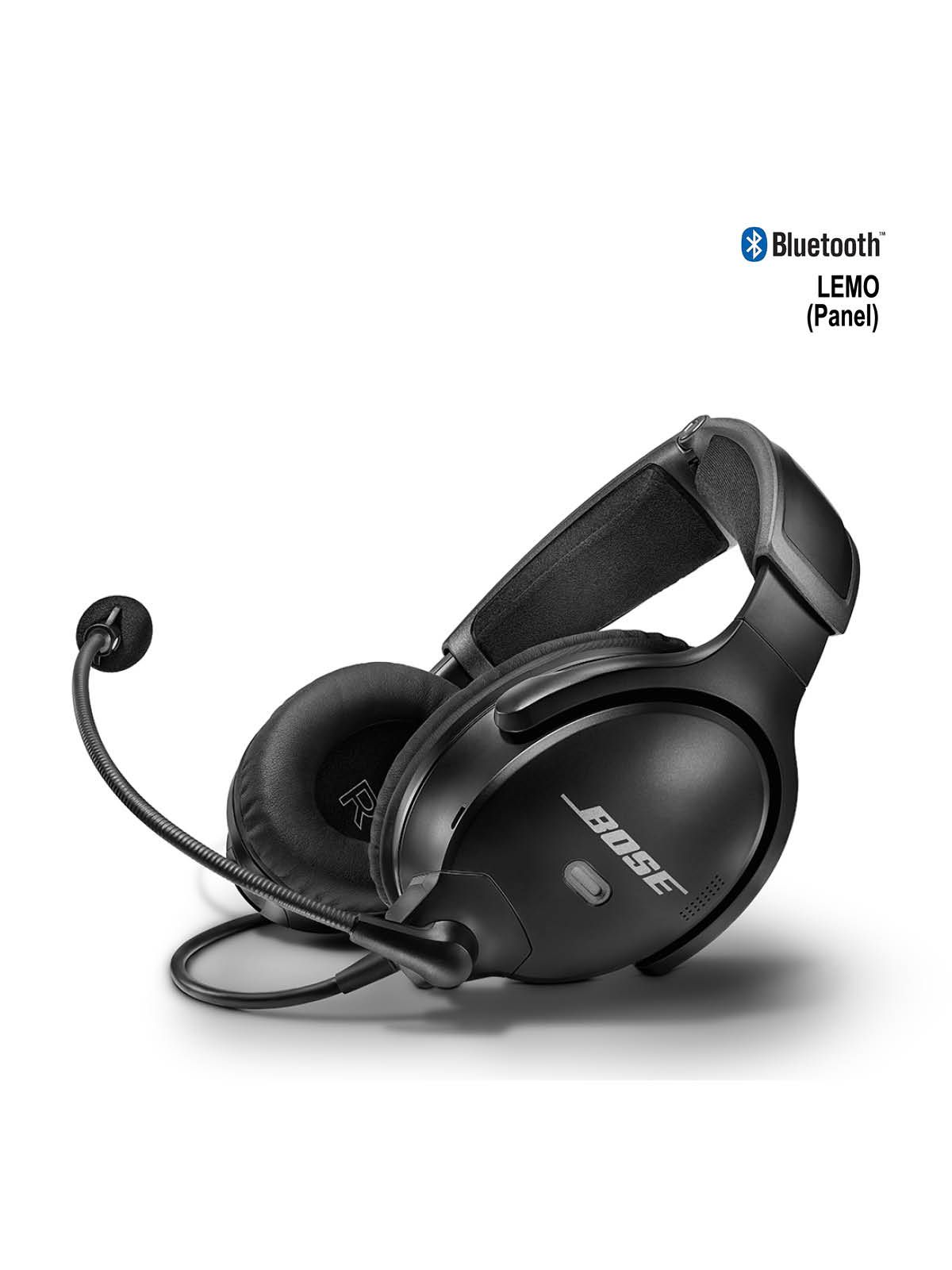 BOSE A30 Aviation Headset - LEMO-Stecker (6-Pin, Panel), Bluetooth, gerades Kabel, hohe Impedanz BOSE A30 Aviation Headset - LEMO-Stecker (6-Pin, Panel), Bluetooth, gerades Kabel, hohe Impedanz