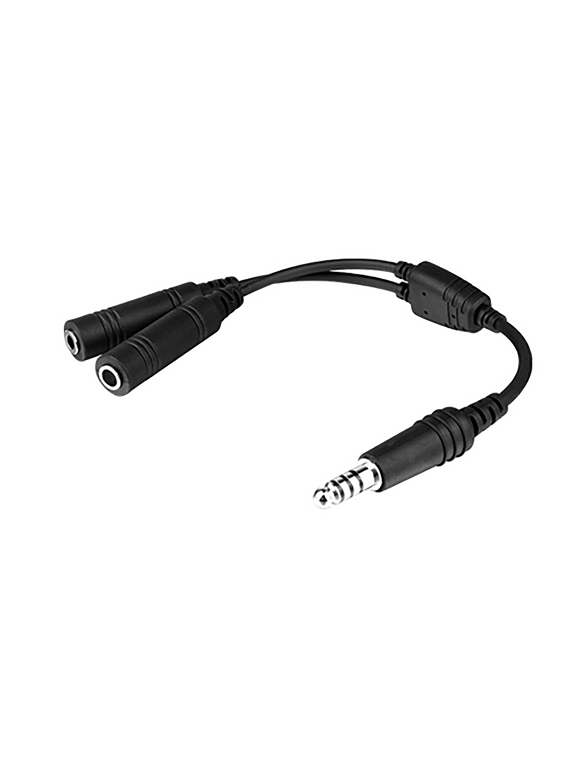 Headset Adaptor Cable - Twin Plugs (GA, female) to U/174 (Helicopter, male)