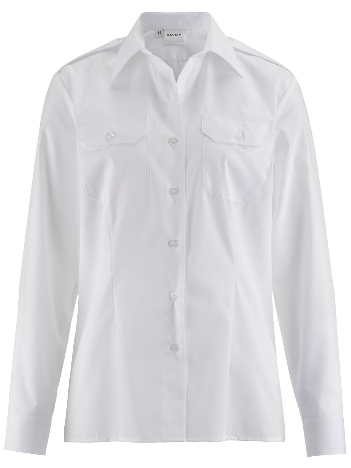 Female Pilot Shirt white - long sleeve, Größe 42