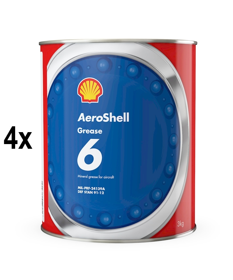 AeroShell Grease 6 - Box (4x 3 kg Cans)