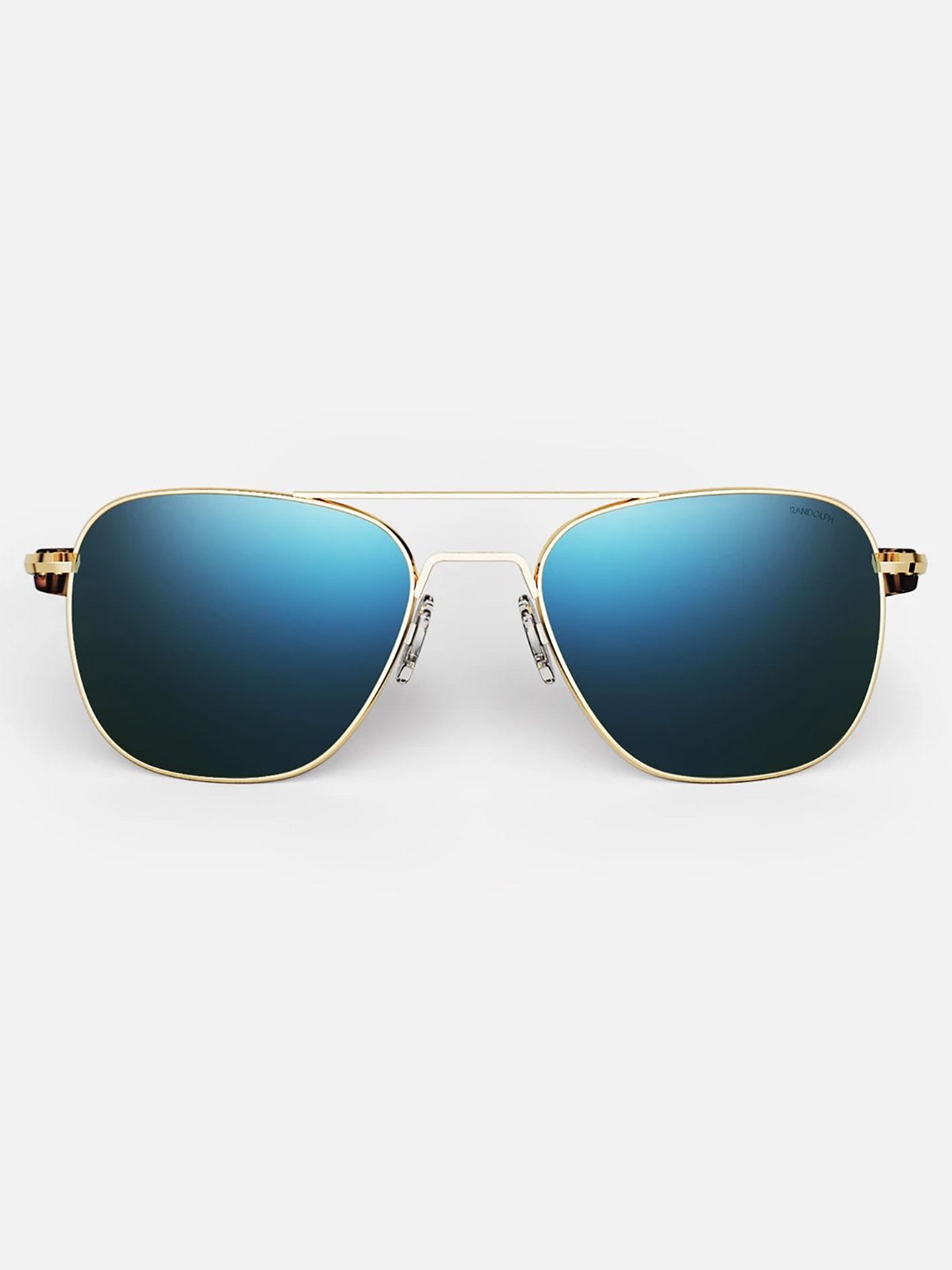 Randolph Aviator Size 55 (medium) - gold plated frame, SkyTec cobalt lenses - polarized, bayonet temples