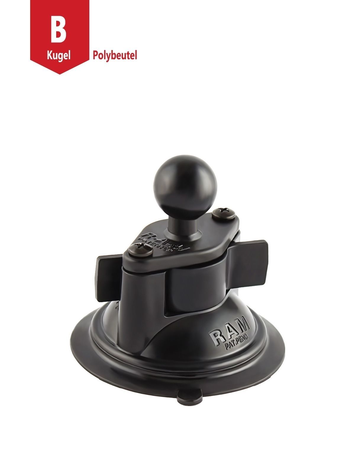 RAM MOUNTS Suction Cup incl. Diamond Base Plate with 1" B-Ball