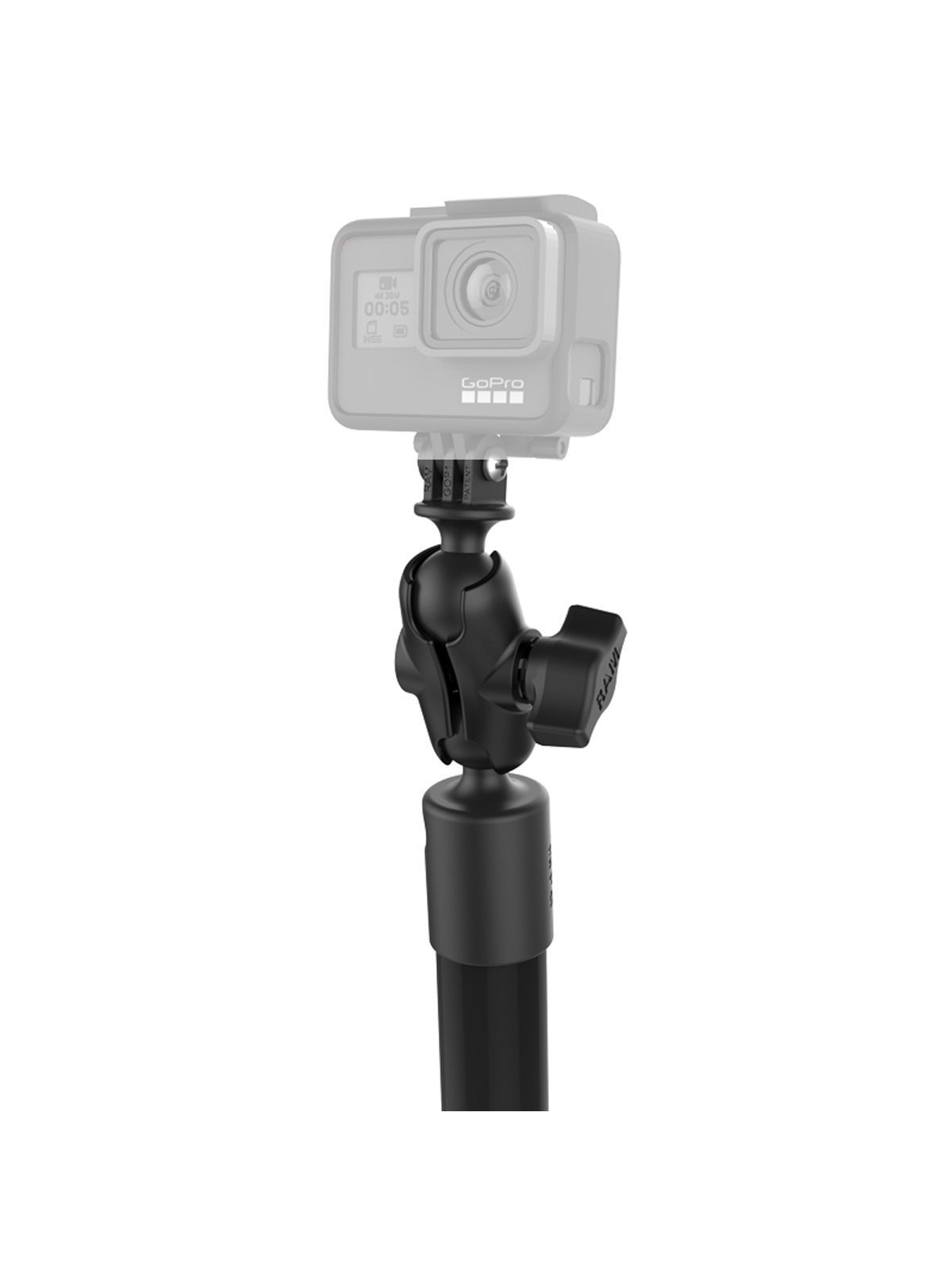 RAM DBL 18 LNG CAMERA ARM W/ GOPRO ADAPT