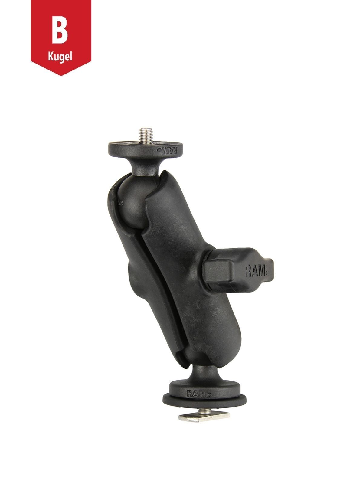 UNPK RAM 1/4"-20 STUD MNT W/ TRACK BASE