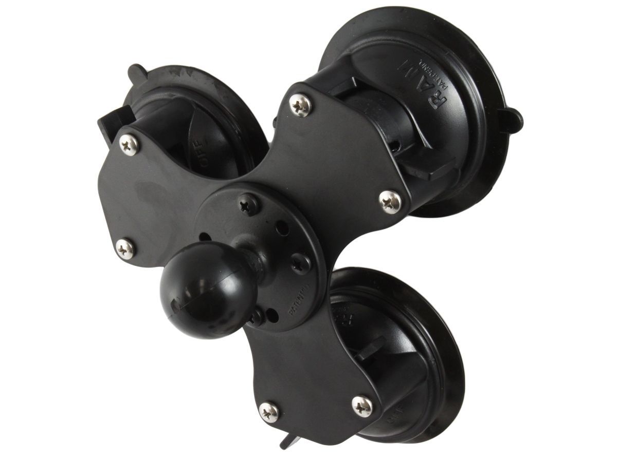 RAM TRIPLE TWIST SUCT CUP W 1.5" BALL