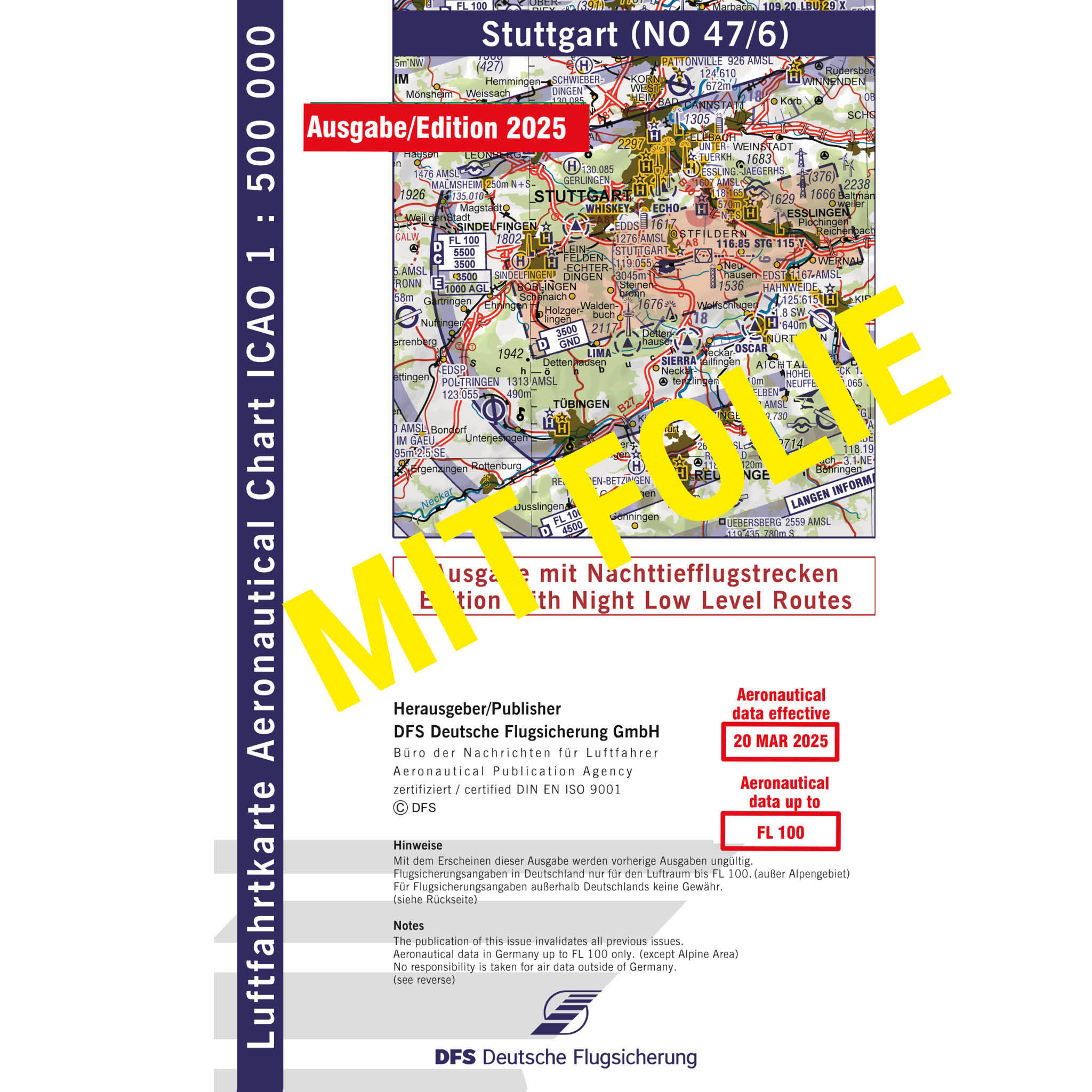 ICAO Germany laminated, Single Chart ICAO Germany laminated, Single Chart