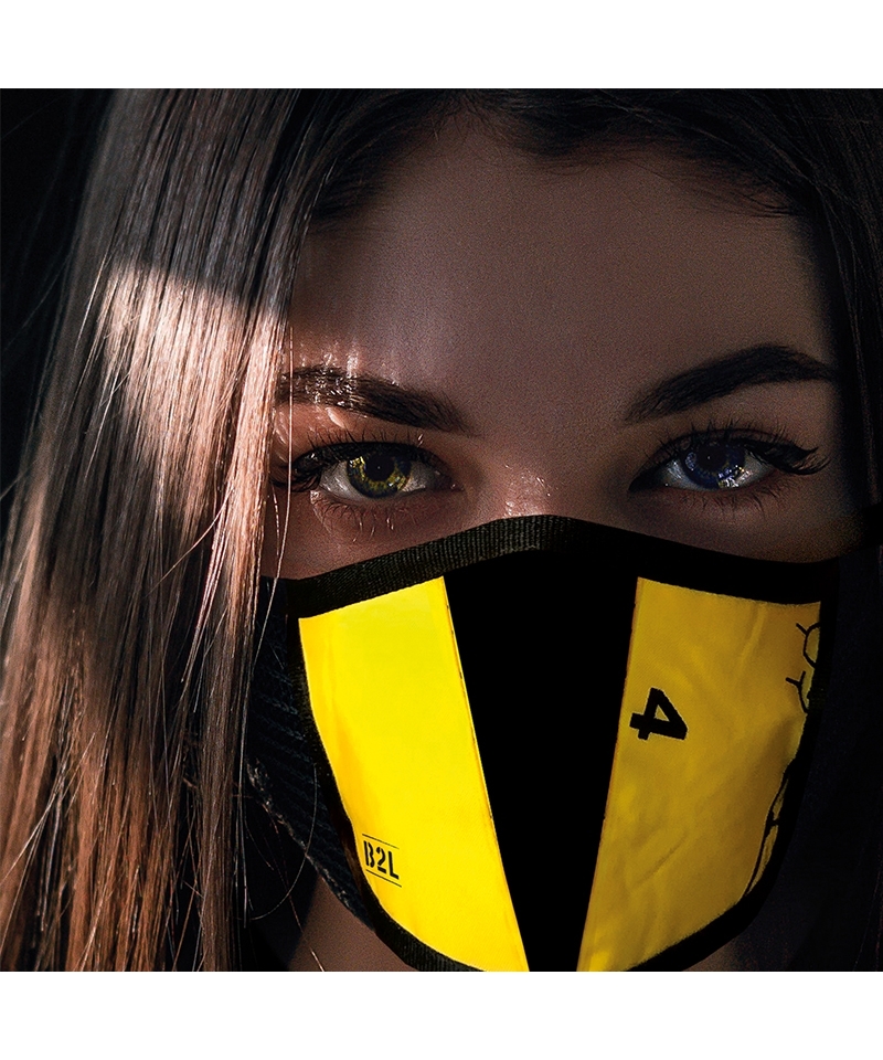 Travel Safe Mask - yellow/black