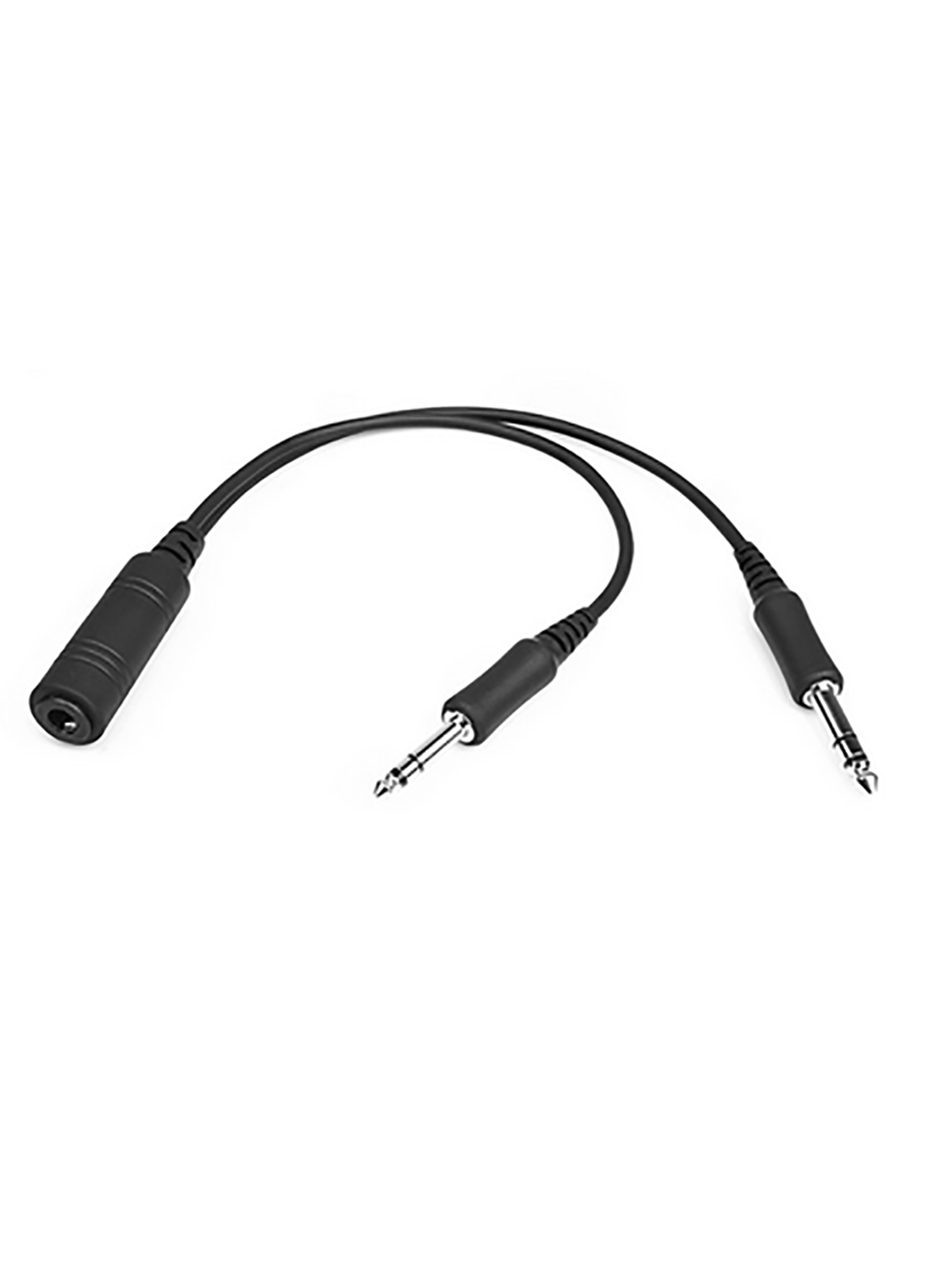 Headset Adaptor Cable - U/174 Plug (Helicopter, female) to Twin Plugs (GA, male)