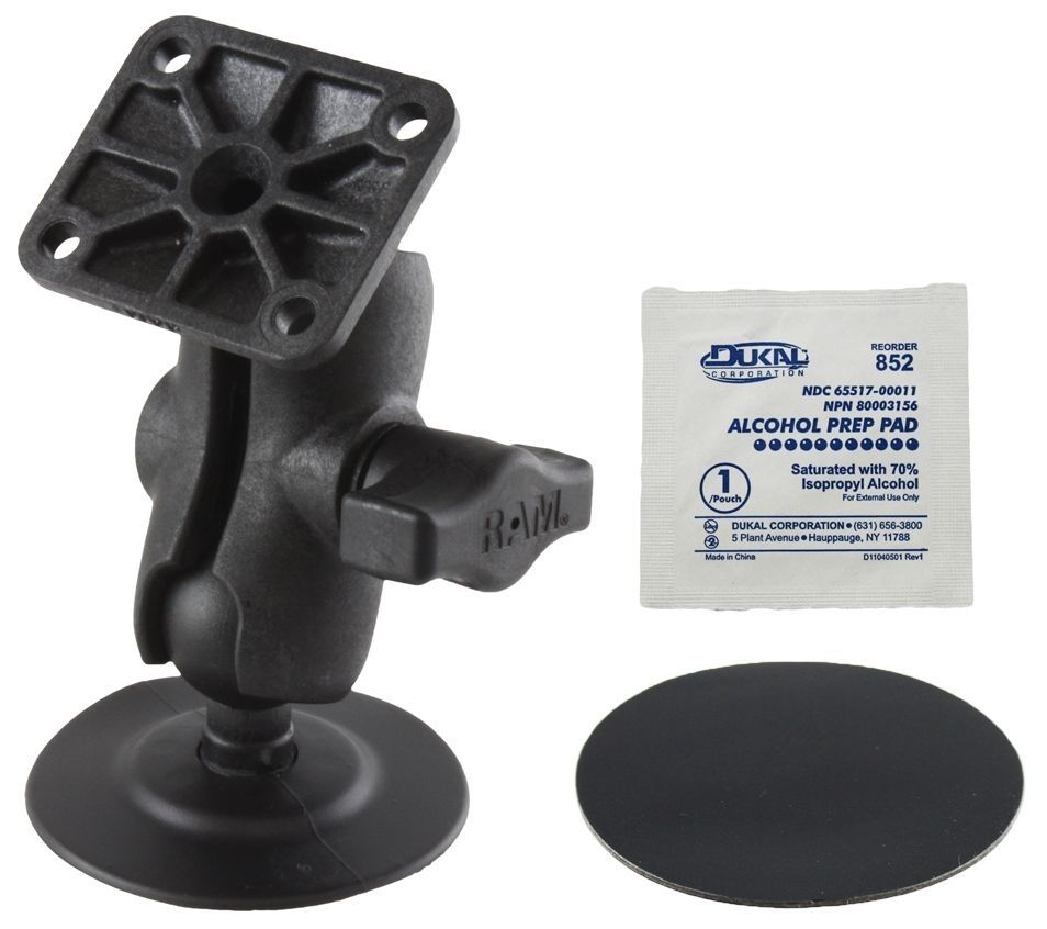 UNPKD. RAM MNT SHORT ADHESIVE BASE & AMP