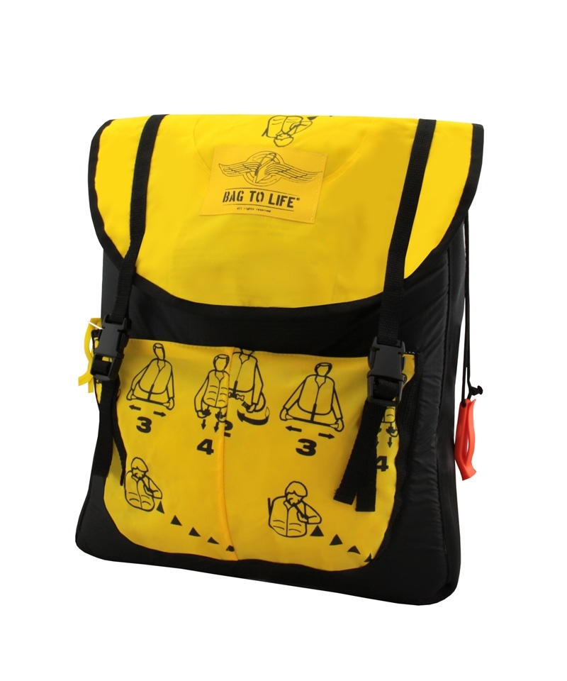 BAG TO LIFE Cargo Backpack BC - yellow/black