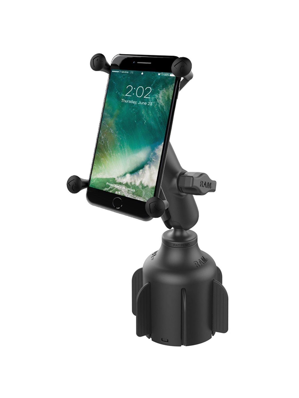 RAM STUBBY DRINK CUP BASE W/ X-GRIP