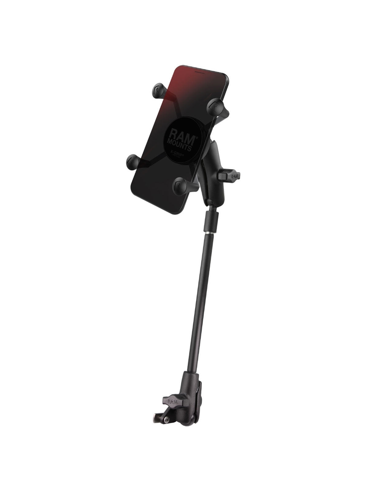 RAM® X-Grip® Phone Mount for Wheelchair Seat Tracks