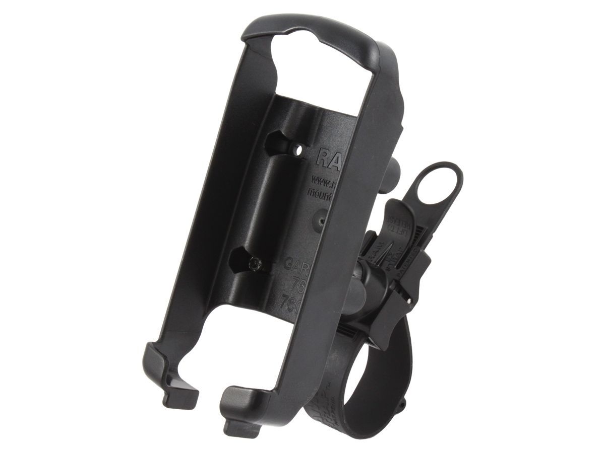 RAM Mounts EZ-Strap Lenkerhalterung für Garmin GPS 76er/96er Serie - Verbundstoff, Gummiband, kurzer Arm