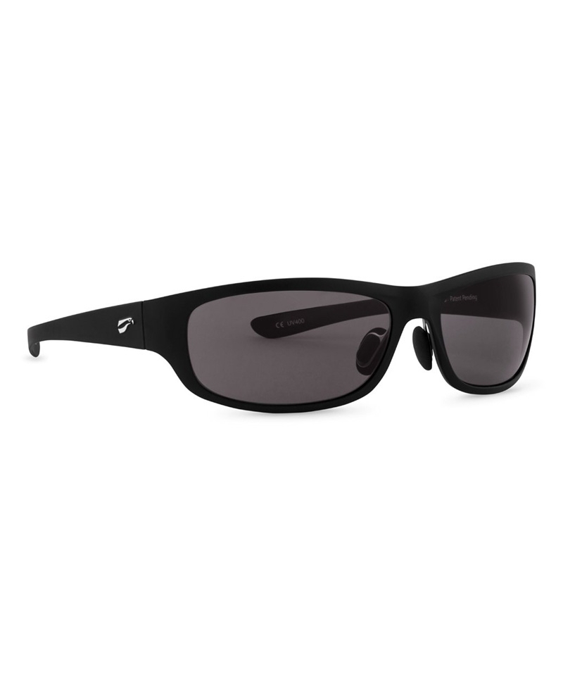 Flying Eyes Sunglasses Golden Eagle Sport - Matte Black Frame, Solid Grey Lenses
