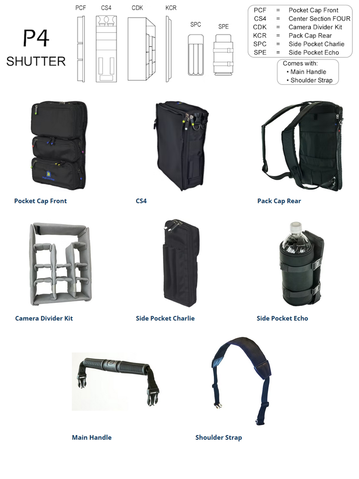 BrightLine FLEX P4 Shutter Bag - Photography Gear