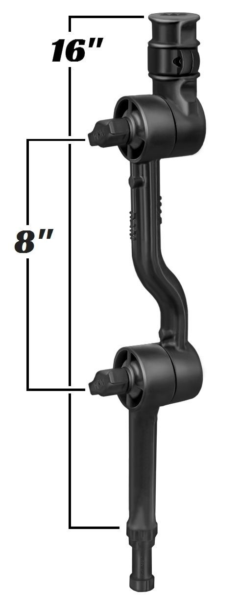 RAM ADAPT-A-POST RTCHT 8" EXT STD POST