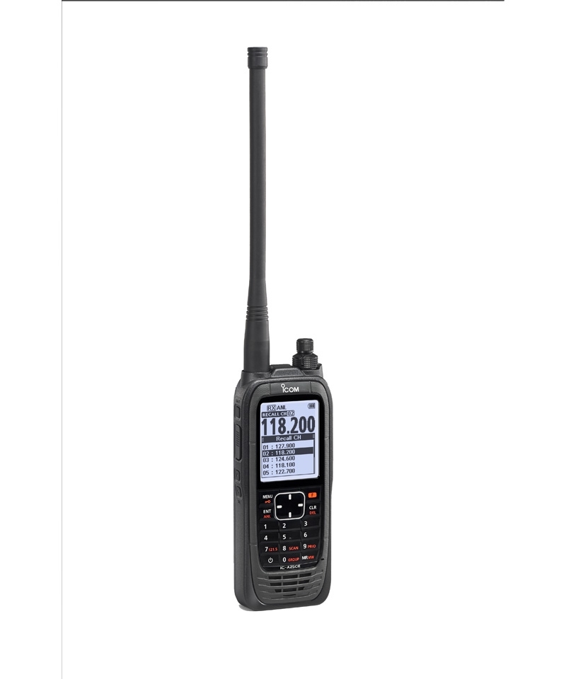 ICOM Aviation Radio Handheld IC-A25CE Lite - 8.33 & 25 kHz Channel Spacing, COM Channels