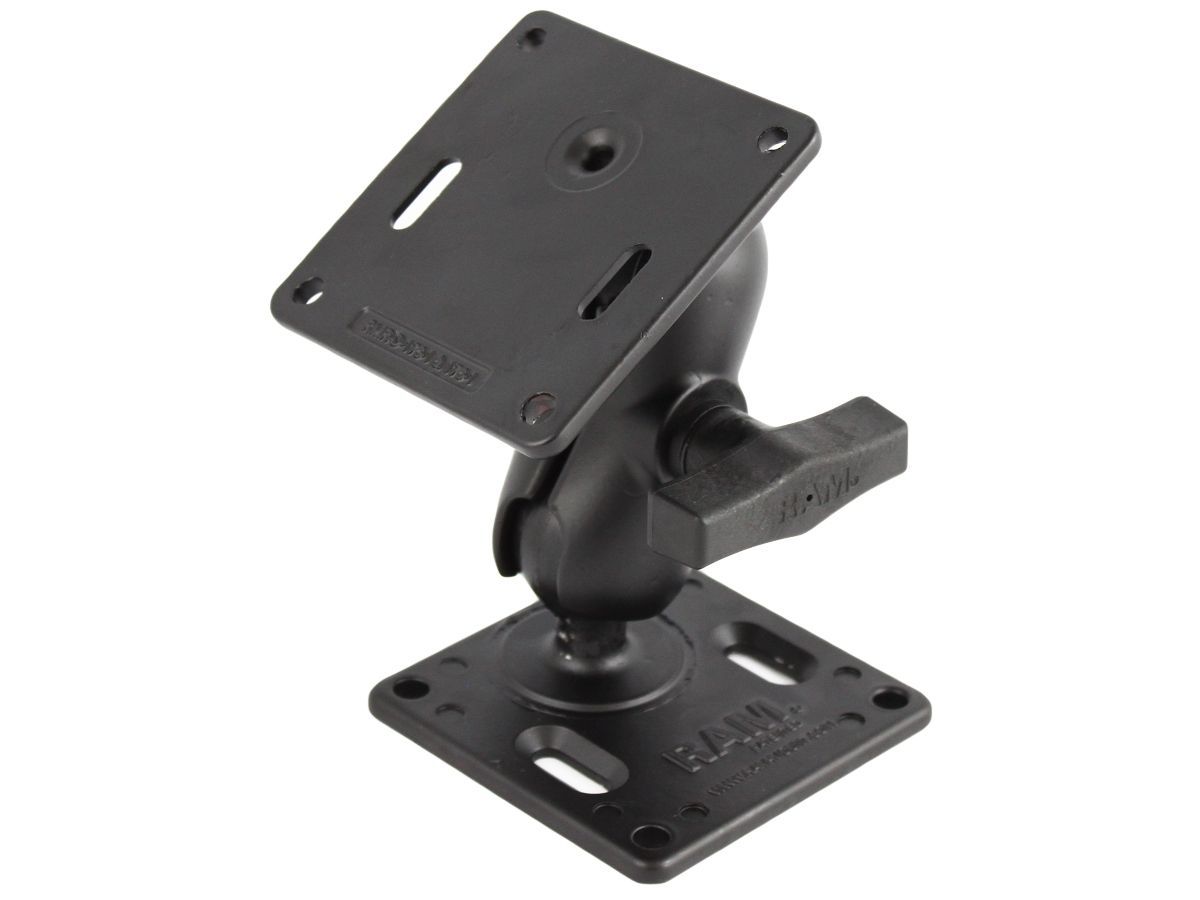 RAM MOUNT Set C Ball (1.5") with 2 VESA Square Bases and Connecting Arm (3.5") - RAM-102U-B-2461