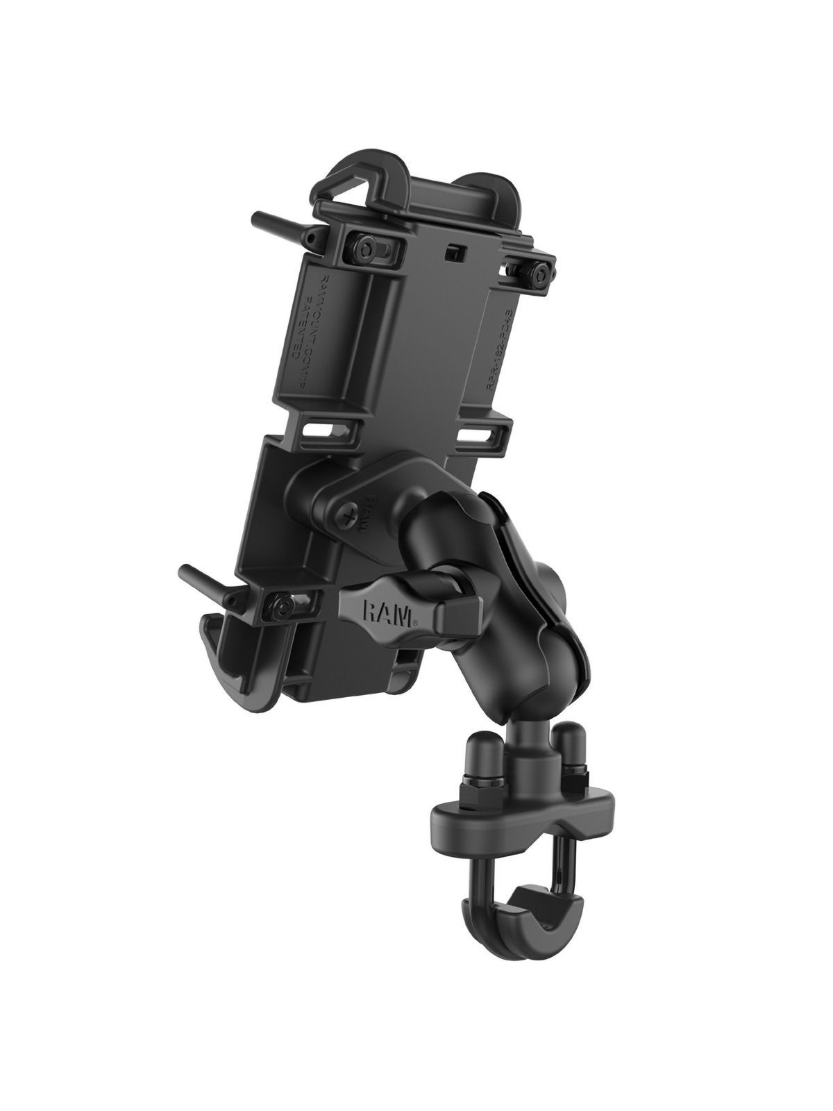 RAM® Quick-Grip™ XL Phone Mount with Handlebar U-Bolt Base - Poly Bag