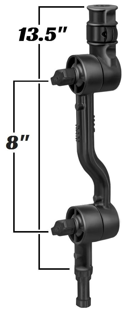 RAM ADAPT-A-POST RTCHT 8" EXT SHORT POST