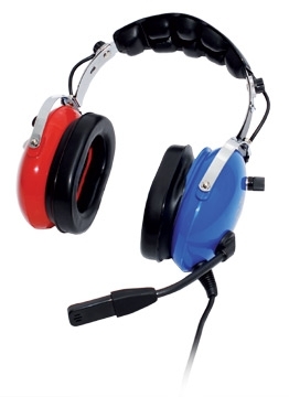 PILOT PA-51C Headset für Kinder - blau-rot