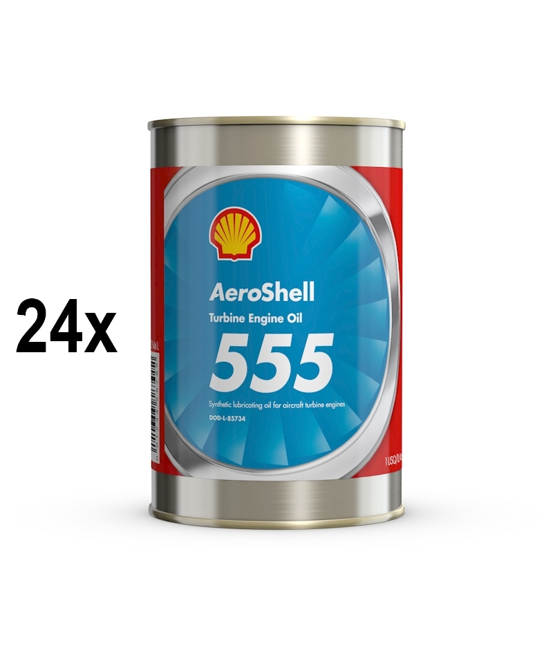 AeroShell Turbine Oil 555 - Box (24x 1 AQ Cans, US